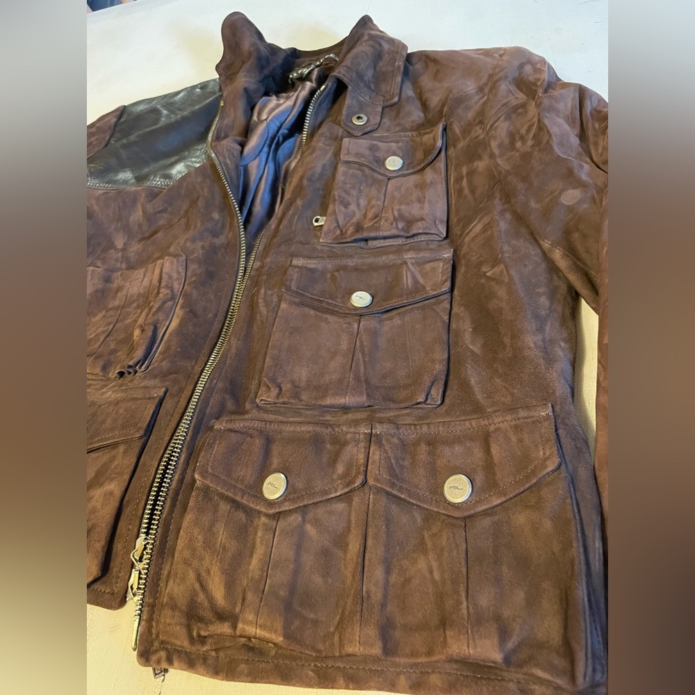 Ralph Lauren suede moto jacket